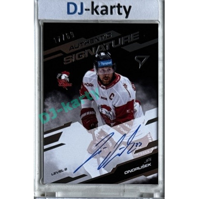 2025/26 Sportzoo ELH 1. serie #SL2-JO Jiří Ondrušek Authentic Signature Level 2 17/69