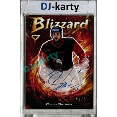 2025/26 Sportzoo ELH 1. serie #BLS-SU David Škůrek Blizzard Red Auto 41/55