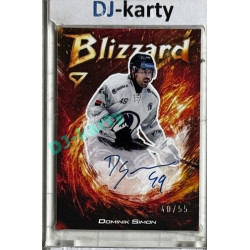 2025/26 Sportzoo ELH 1. serie #BLS-DS Dominik Simon Blizzard Red Auto 40/55