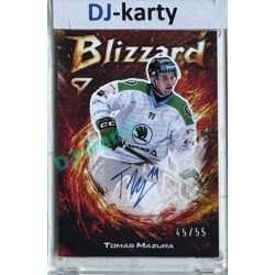 2025/26 Sportzoo ELH 1. serie #BLS-TM Tomáš Mazura Blizzard Red Auto 45/55