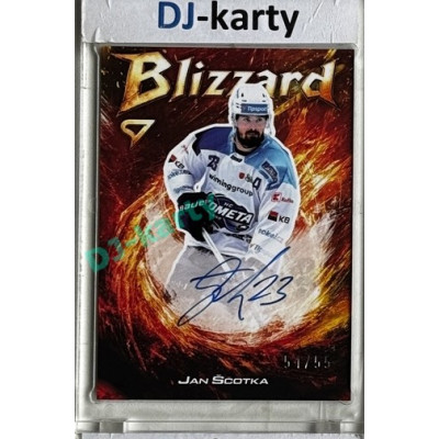 2025/26 Sportzoo ELH 1. serie #BLS-JS Jan Ščotka Blizzard Red Auto 51/55