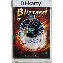 2025/26 Sportzoo ELH 1. serie #BLS-KZ Kristaps Zile Blizzard Red Auto 30/55