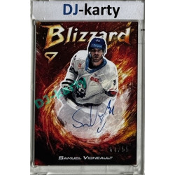 2025/26 Sportzoo ELH 1. serie #BLS-SV Samuel Vigneault Blizzard Red Auto 41/55