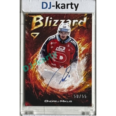 2025/26 Sportzoo ELH 1. serie #BLS-OM Ondřej Mikliš Blizzard Red Auto 50/55