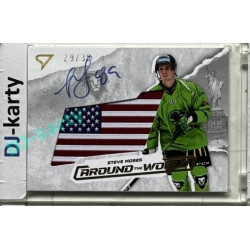 2025/26 Sportzoo ELH 1. serie #AWS-SM Steve Moses Around the World Gold Auto Flag 29/35