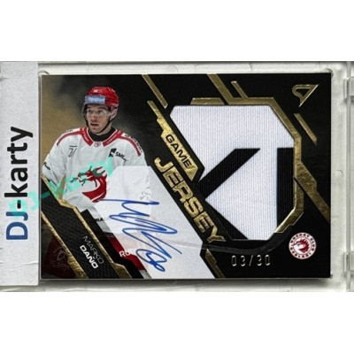 2025/26 Sportzoo ELH 1. serie #GJS-DA Marko Daňo Game Jersey Gold Auto 03/30