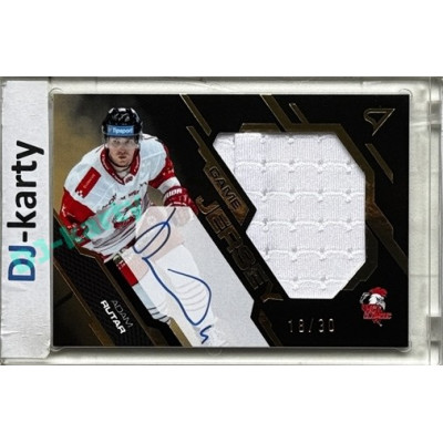 2025/26 Sportzoo ELH 1. serie #GJS-AR Adam Rutar Game Jersey Gold Auto 18/30