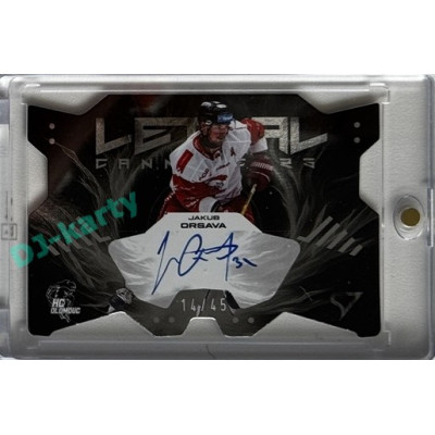 2025/26 Sportzoo ELH 1. serie #LCS-JO Jakub Orsava Lethal Cannoneers Silver Auto 14/45