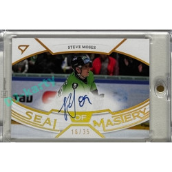 2025/26 Sportzoo ELH 1. serie #SMS-SM Steve Moses Seal of Mystery Gold Auto 16/35