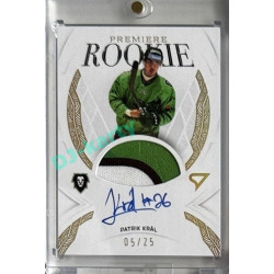 2025/26 Sportzoo ELH 1. serie #RPM-PK Patrik Král Rookie Premiere Gold Auto Woven 05/25