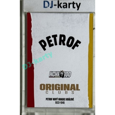 2025 MK 100 let na soutoku Hradec Králové #002 Petrof Nový Hradec Králové Original clubs