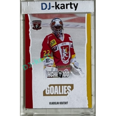 2025 MK 100 let na soutoku Hradec Králové #098 Vladislav Koutský Goalies
