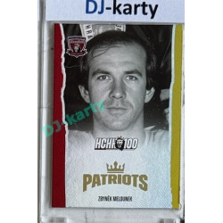 2025 MK 100 let na soutoku Hradec Králové #054 Zbyněk Melounek Patriots Rainbow parallel 1of80