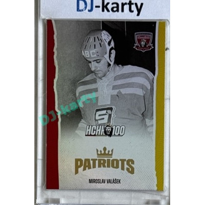 2025 MK 100 let na soutoku Hradec Králové #053 Miroslav Valášek Patriots Rainbow parallel 1of80