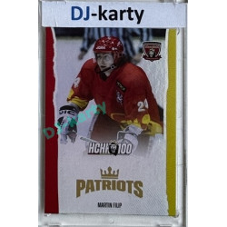 2025 MK 100 let na soutoku Hradec Králové #060 Martin Filip Patriots Rainbow parallel 1of80