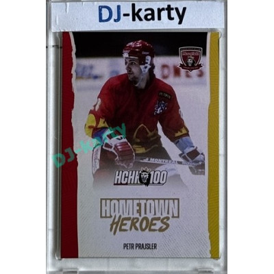 2025 MK 100 let na soutoku Hradec Králové #050 Petr Prajsler Hometown Heroes Rainbow parallel 1of80