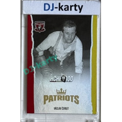 2025 MK 100 let na soutoku Hradec Králové #057 Václav Čergeť Patriots Rainbow parallel 1of80