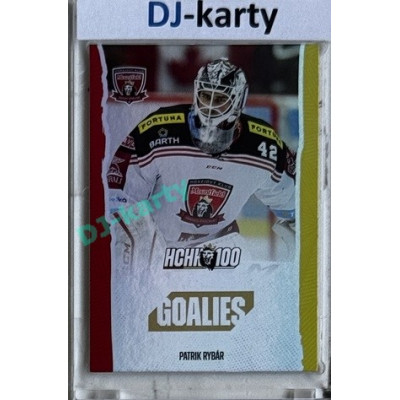 2025 MK 100 let na soutoku Hradec Králové #099 Patrik Rybár Goalies Rainbow parallel 1of80