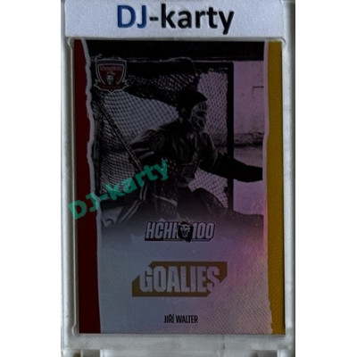 2025 MK 100 let na soutoku Hradec Králové #097 Jiří Walter Goalies Rainbow parallel 1of80