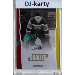 2025 MK 100 let na soutoku Hradec Králové #096 Blažek Ladislav Goalies Rainbow parallel 1of80