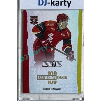 2025 MK 100 let na soutoku Hradec Králové #027 Connor Bunnaman Anniversary season Rainbow parallel 1of80
