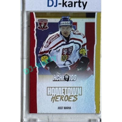 2025 MK 100 let na soutoku Hradec Králové #045 Josef Marha Hometown Heroes Rainbow parallel 1of80