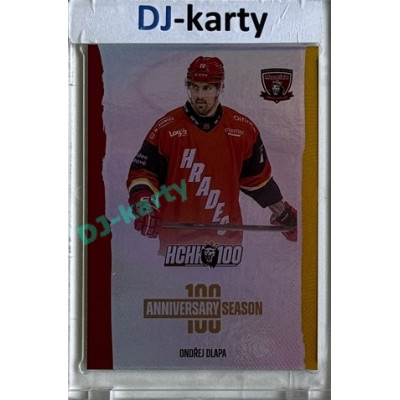 2025 MK 100 let na soutoku Hradec Králové #028 Ondřej Dlapa Anniversary season Rainbow parallel 1of80