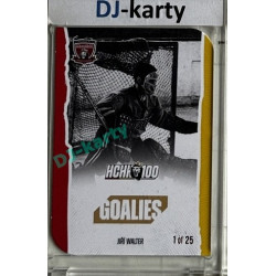 2025 MK 100 let na soutoku Hradec Králové #097 Jiří Walter Goalies Die-cut parallel 1of25