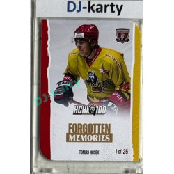 2025 MK 100 let na soutoku Hradec Králové #093 Tomáš Nosek Forgotten Memories Die-cut parallel 1of25