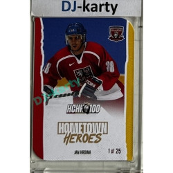 2025 MK 100 let na soutoku Hradec Králové #043 Jan Hrdina Hometown Heroes Die-cut parallel 1of25