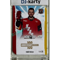 2025 MK 100 let na soutoku Hradec Králové #035 Tomáš Pavelka Anniversary season Die-cut parallel 1of25
