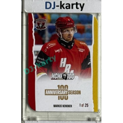 2025 MK 100 let na soutoku Hradec Králové #033 Markus Nenonen Anniversary season Die-cut parallel 1of25