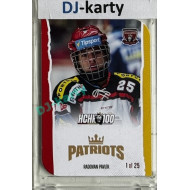 2025 MK 100 let na soutoku Hradec Králové #063 Radovan Pavlík Patriots Die-cut parallel 1of25