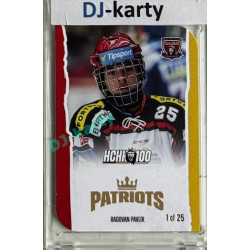 2025 MK 100 let na soutoku Hradec Králové #063 Radovan Pavlík Patriots Die-cut parallel 1of25