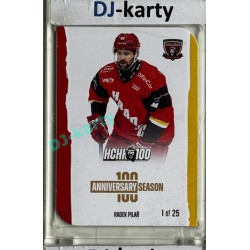2025 MK 100 let na soutoku Hradec Králové #032 Radek Pilař Anniversary season Die-cut parallel 1of25
