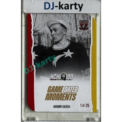 2025 MK 100 let na soutoku Hradec Králové #078 Jaromír Souček Game Dated Moments Die-cut parallel 1of25