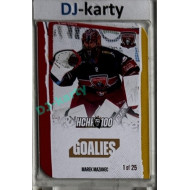 2025 MK 100 let na soutoku Hradec Králové #100 Marek Mazanec Goalies Die-cut parallel 1of25