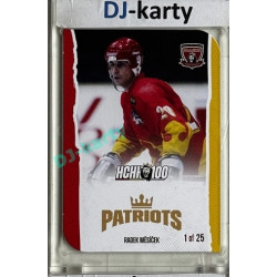 2025 MK 100 let na soutoku Hradec Králové #059 Radek Měsíček Patriots Die-cut parallel 1of25