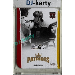 2025 MK 100 let na soutoku Hradec Králové #058 Libor Hovorka Patriots Die-cut parallel 1of25