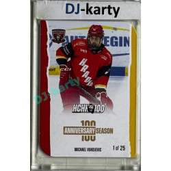 2025 MK 100 let na soutoku Hradec Králové #023 Michael Vukojevic Anniversary season Die-cut parallel 1of25