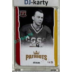 2025 MK 100 let na soutoku Hradec Králové #055 Jiří Dolana Patriots Die-cut parallel 1of25