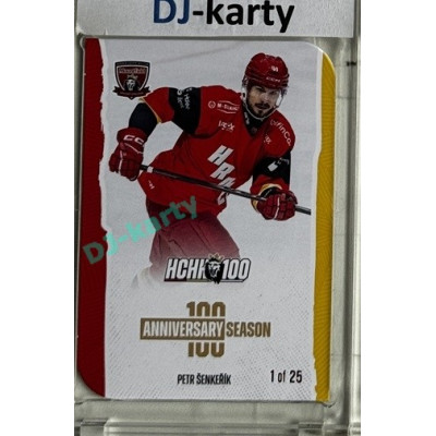 2025 MK 100 let na soutoku Hradec Králové #016 Petr Šenkeřík Anniversary season Die-cut parallel 1of25