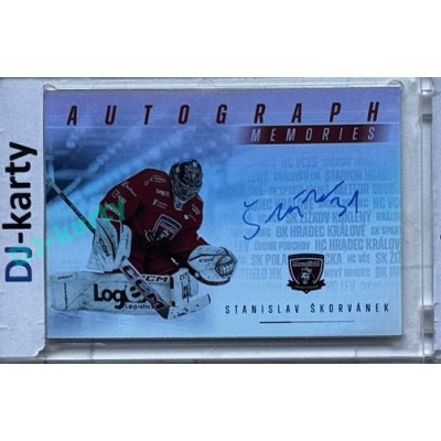 2025 MK 100 let na soutoku Hradec Králové #AM-17 Stanislav Škorvánek Autograph Memories SILVER 1of25