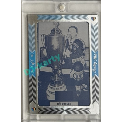 2025 Goal Cards Fenomén Vsetín Premium #31 Jiří Burger Printing Plate Cyan 1/1