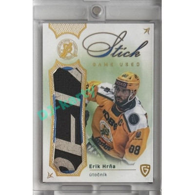 2025 Goal Cards Fenomén Vsetín Premium #01 Erik Hrňa Stick Blue 04/10