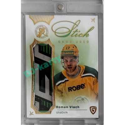 2025 Goal Cards Fenomén Vsetín Premium #04 Roman Vlach Stick Green 06/20