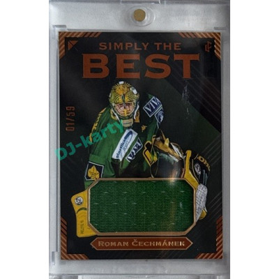 2023 Legendary Cards Simply the Best #GUM-7 Roman Čechmánek Memorabilia Bronze 01/59