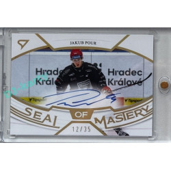 2025/26 Sportzoo ELH 1. serie #SMS-JP Jakub Pour Seal of Mystery Gold Auto 12/35