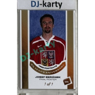 2023 MK reprezentace #P-01 Josef Beránek 1998 Portraits - 25 years anniversary GOLD 1of1