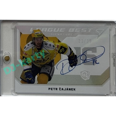 2025/26 Sportzoo ELH 1. serie #LBS-PC Petr Čajánek League Best Silver Auto 23/39